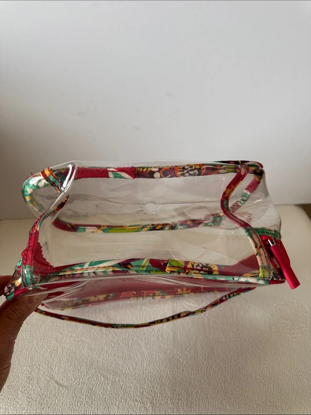 Vera Bradley clear cosmetic bag